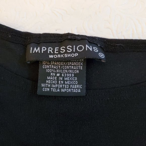 IMPRESSIONS Black Sleeveless Maxi Dress, Size 1X - Picture 5 of 7